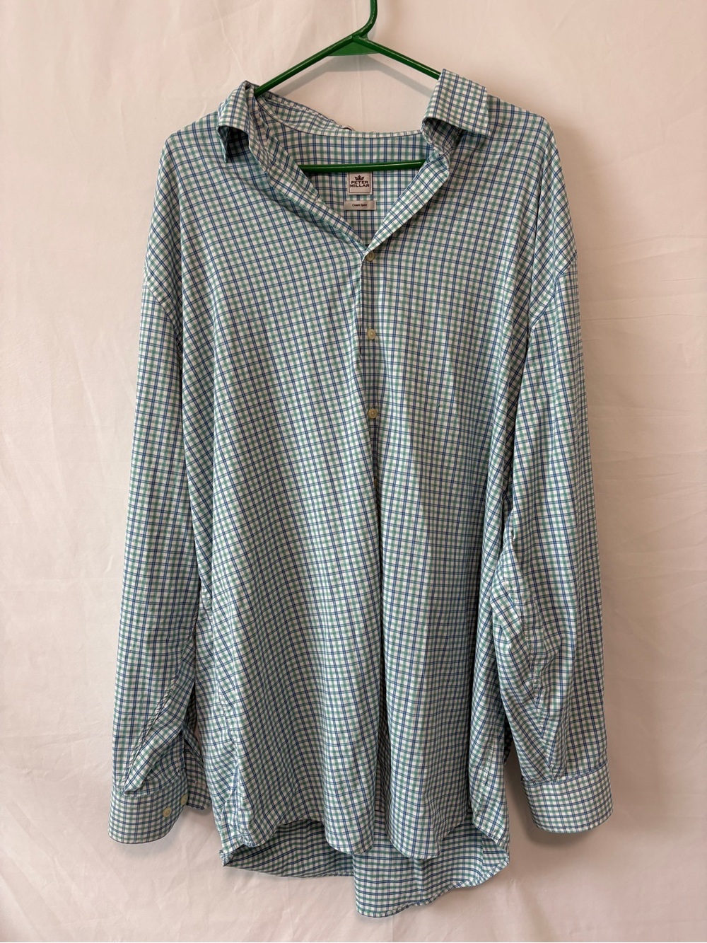 Peter Millar Crown Sport Performance Button Down XL Tall Shirt